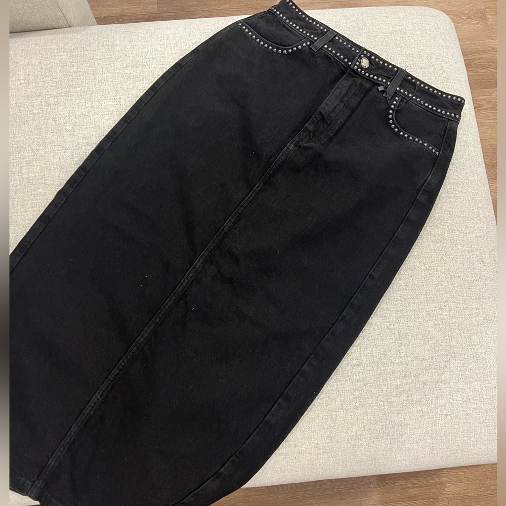 Zara Long Denim skirt